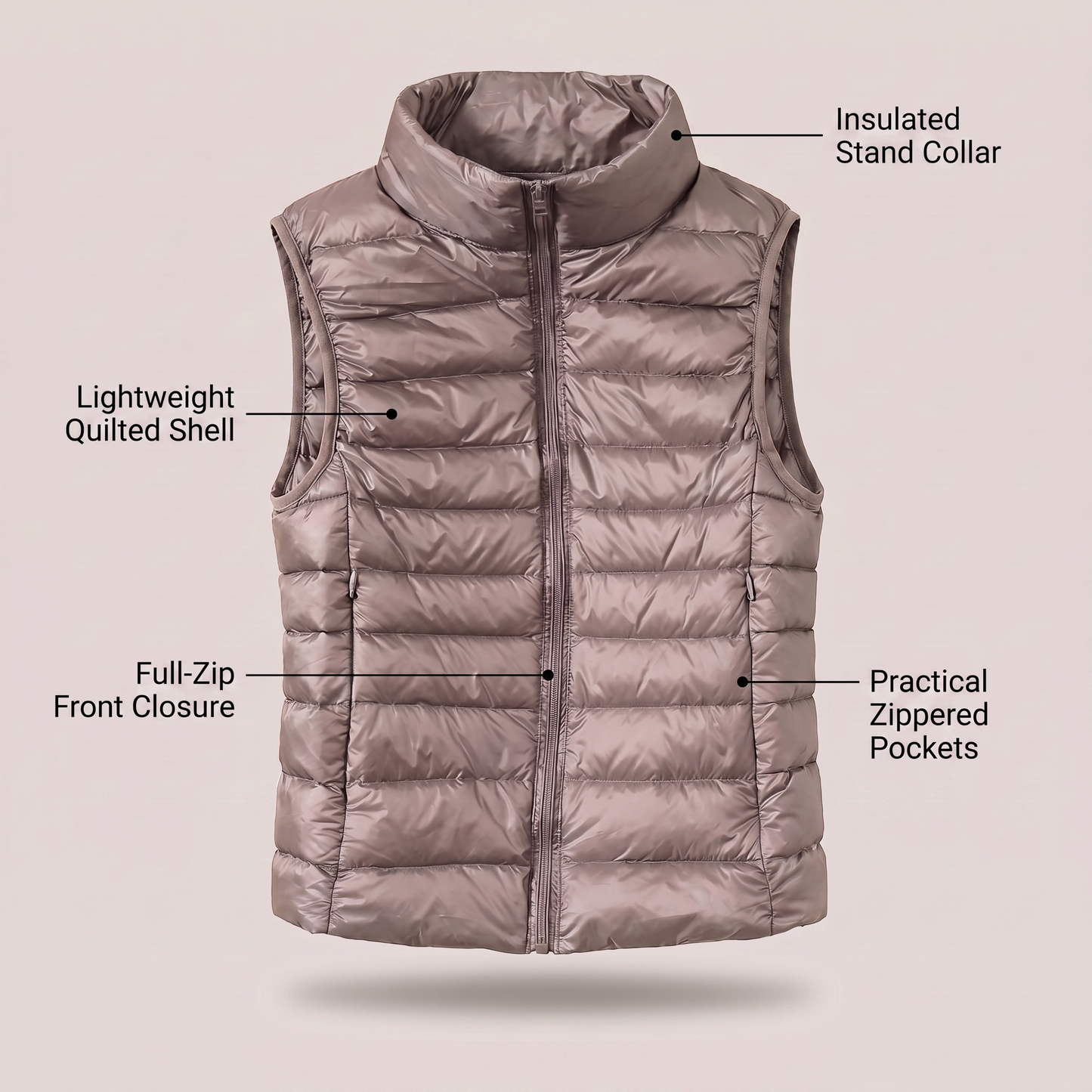 BEATRICE PACKABLE WARM VEST