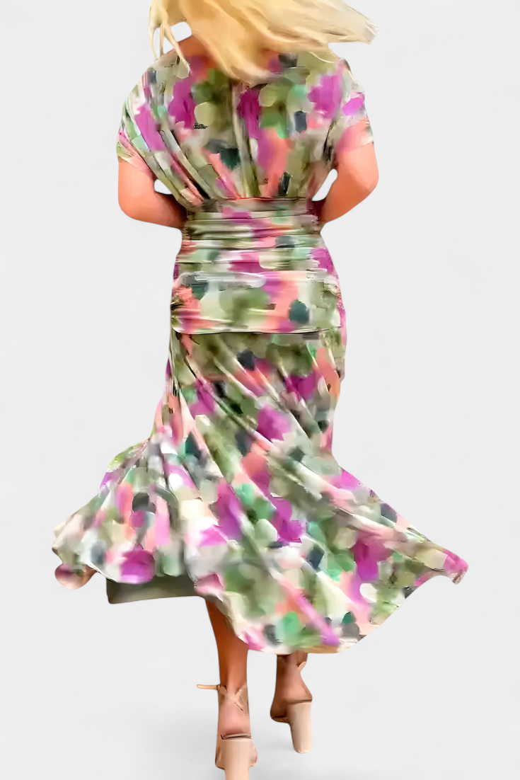 VALENTINA WILDFLOWER V-DRESS