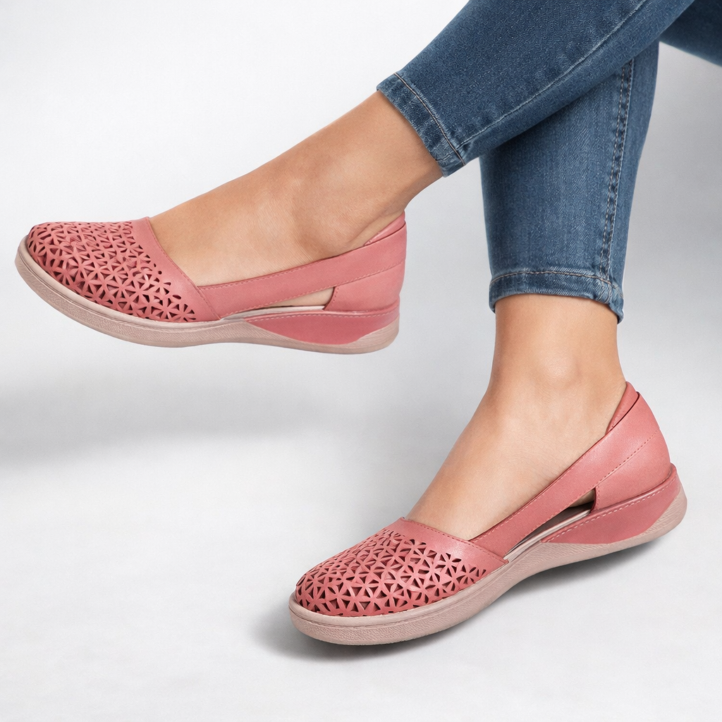 MIRENA GRACE LEATHER FLATS
