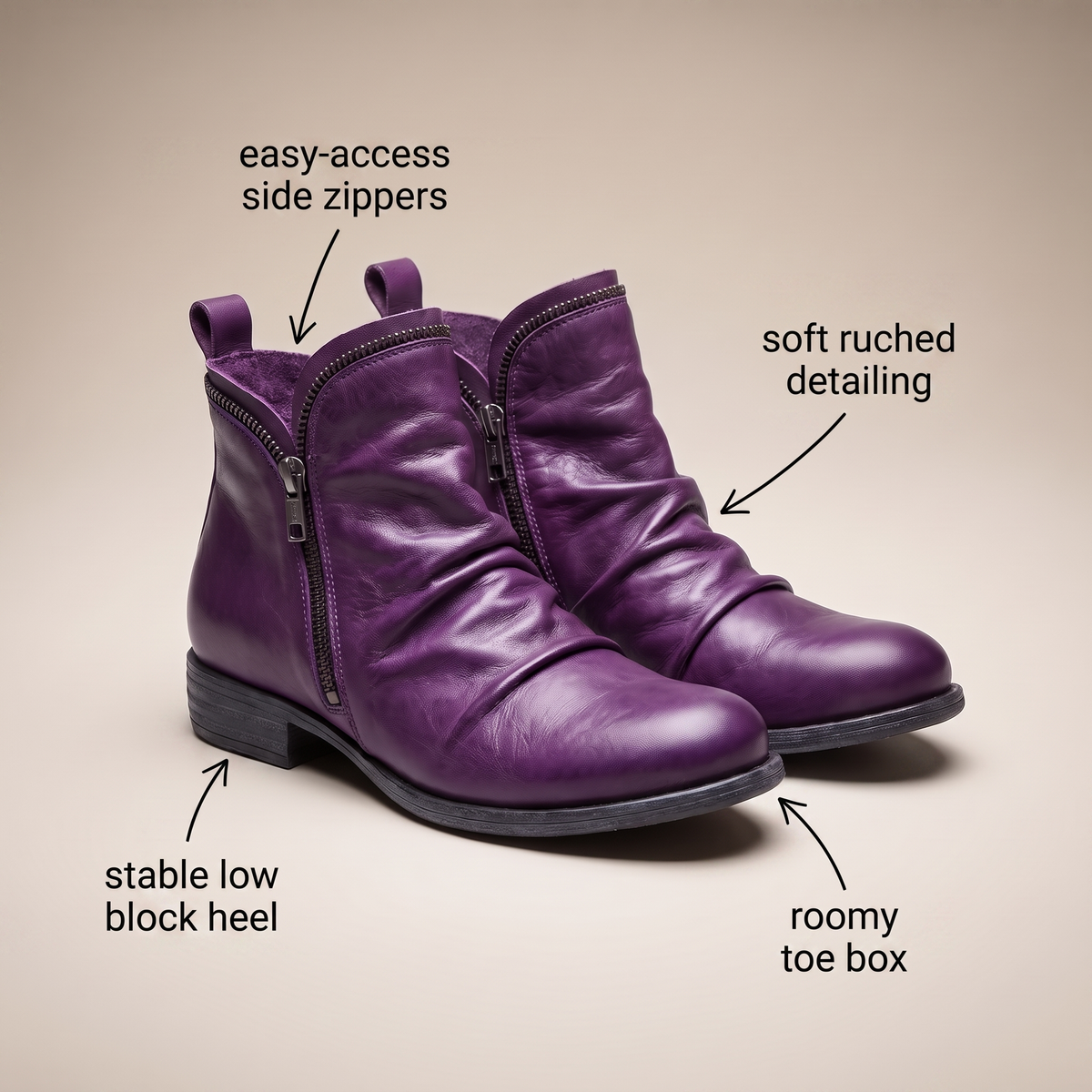 MARLOWE LEATHER CHELSEA BOOTS
