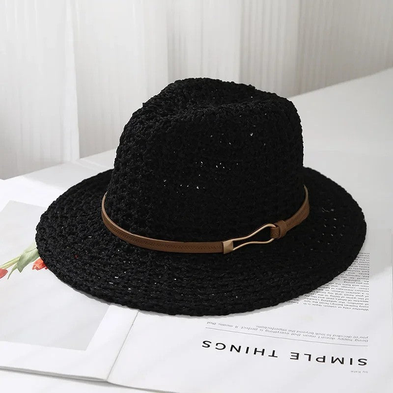 RAYA BELLE WOVEN FEDORA