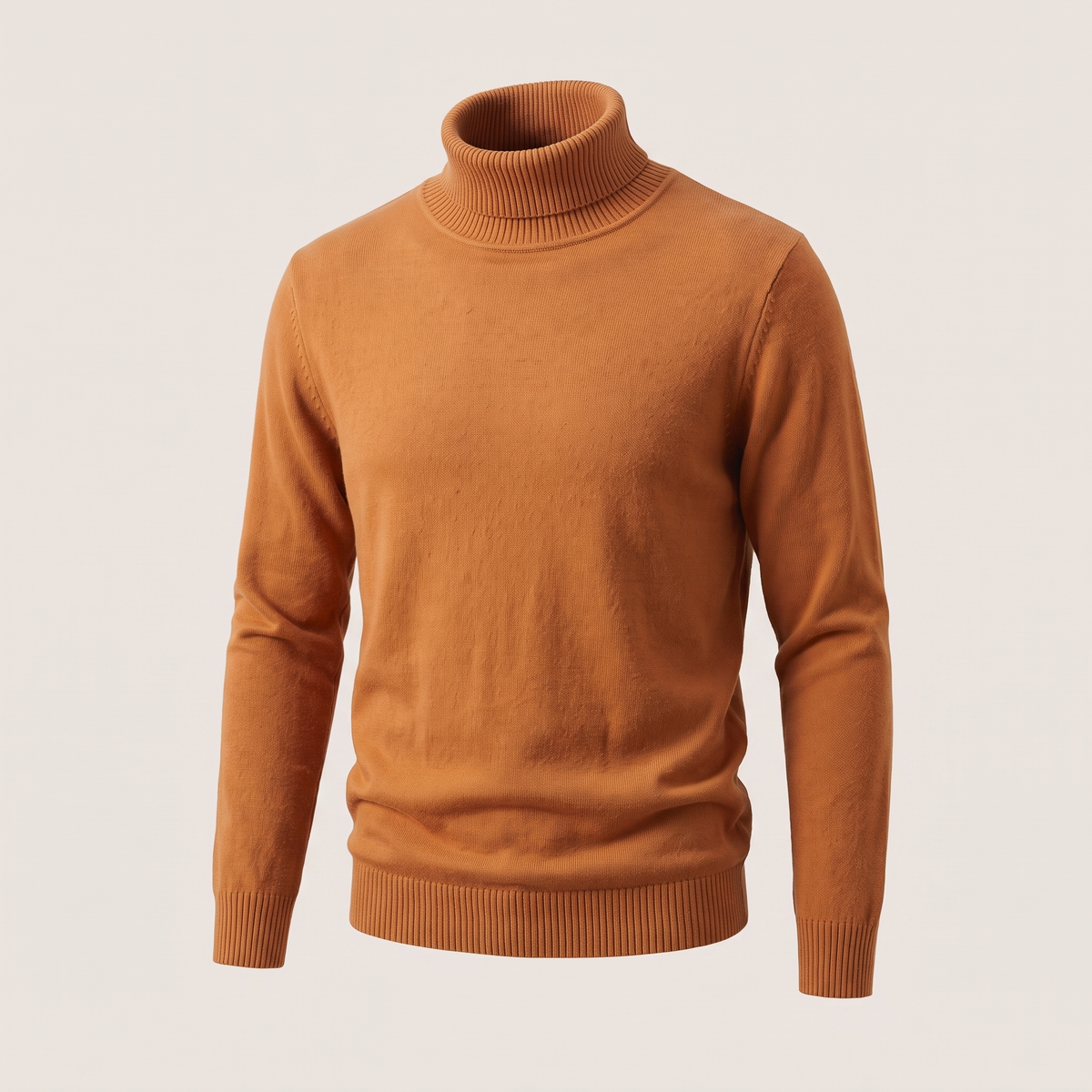 ELEGANT CASHMERE ROLL NECK KNIT