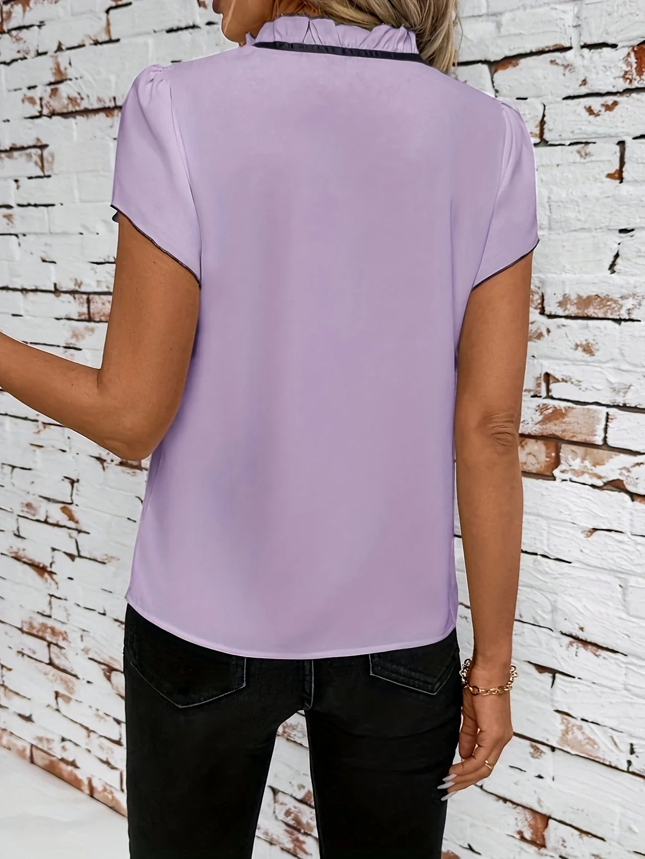 BETHANY COLOUR BLOCK SHORT SLEEVE SHIRT