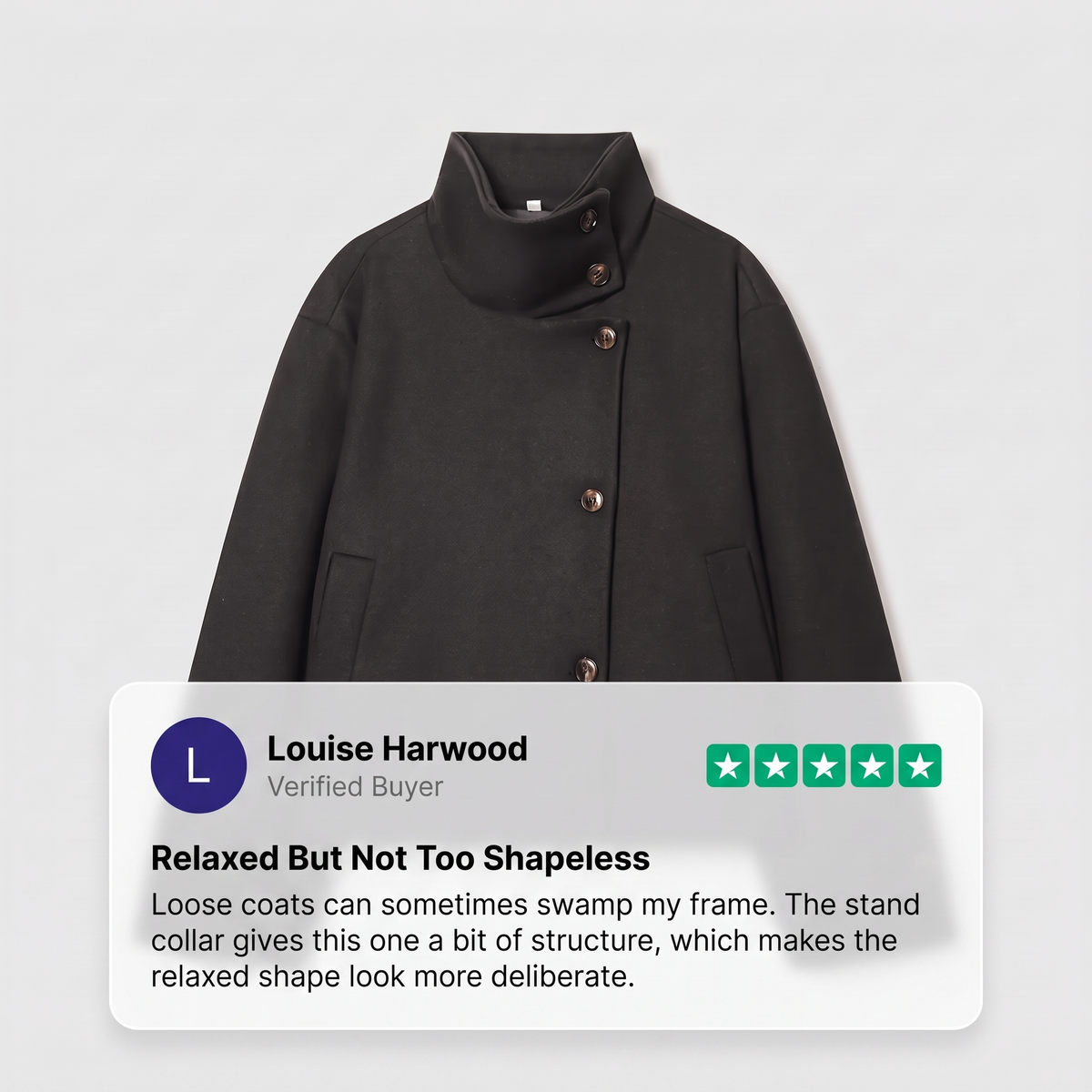 REFINED HIGH NECK JACKET