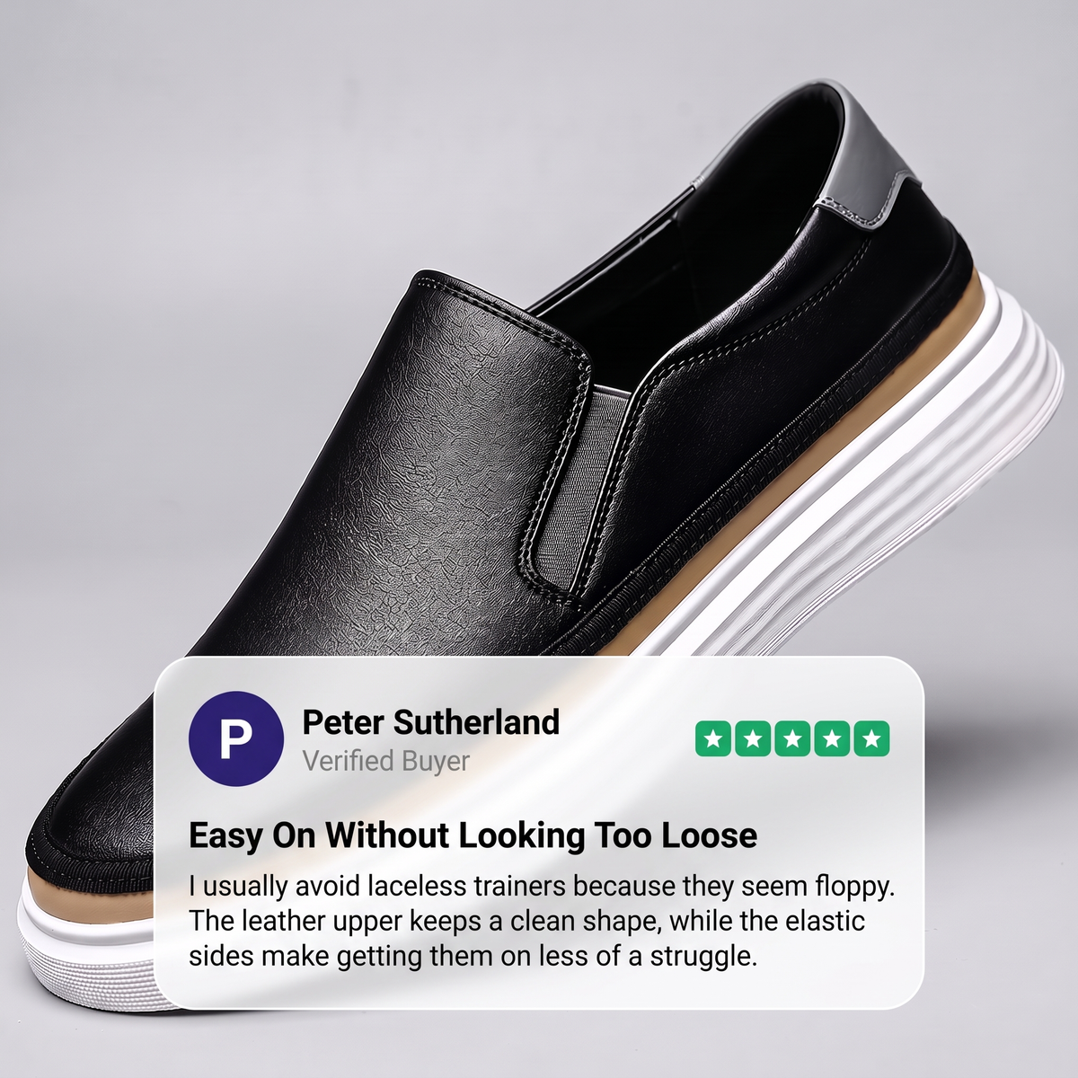ELASTIC SIDE COMFORT TRAINERS