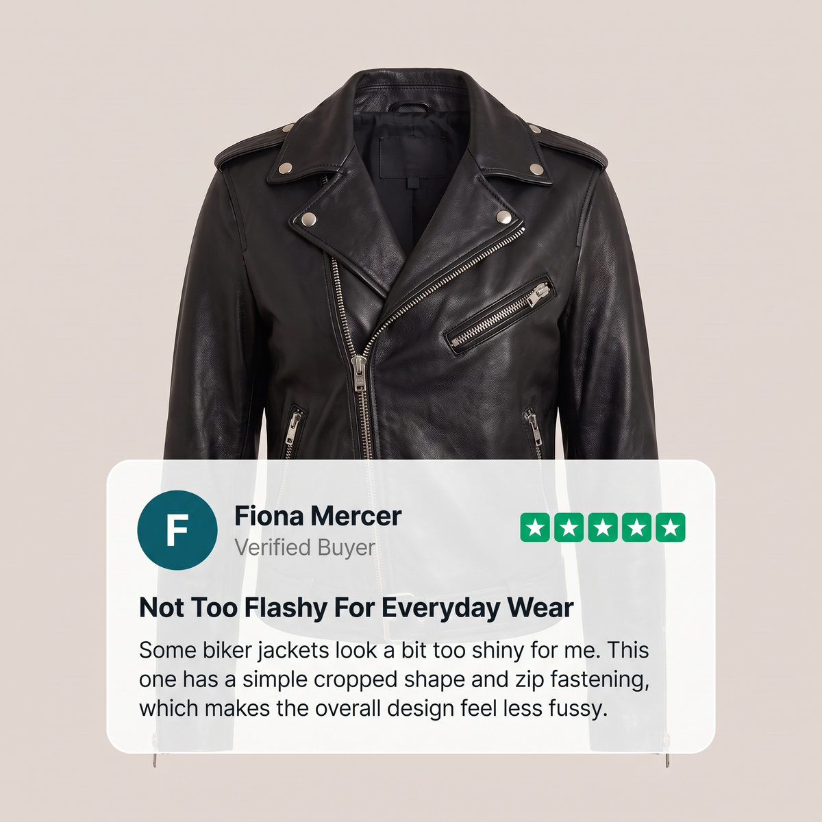 BELTED MOTO LEATHER JACKET
