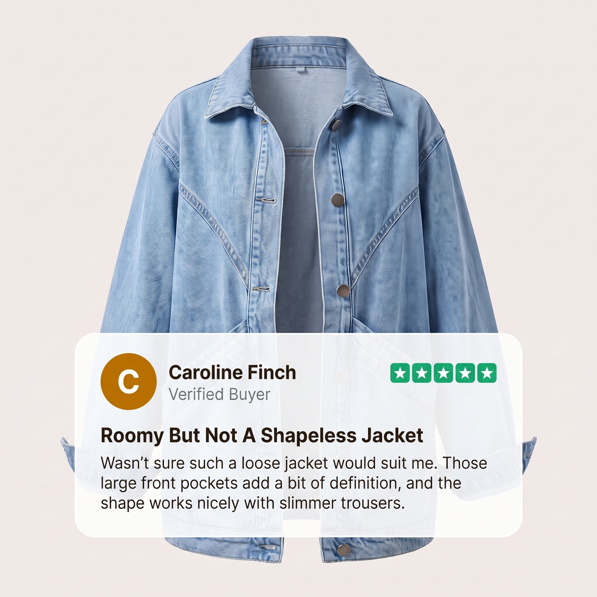 ANGLED POCKET DENIM LAYER