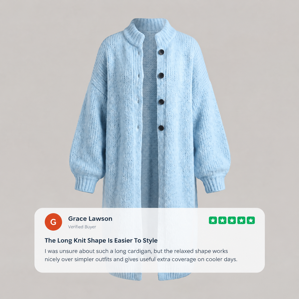 COSY LONG KNIT JACKET