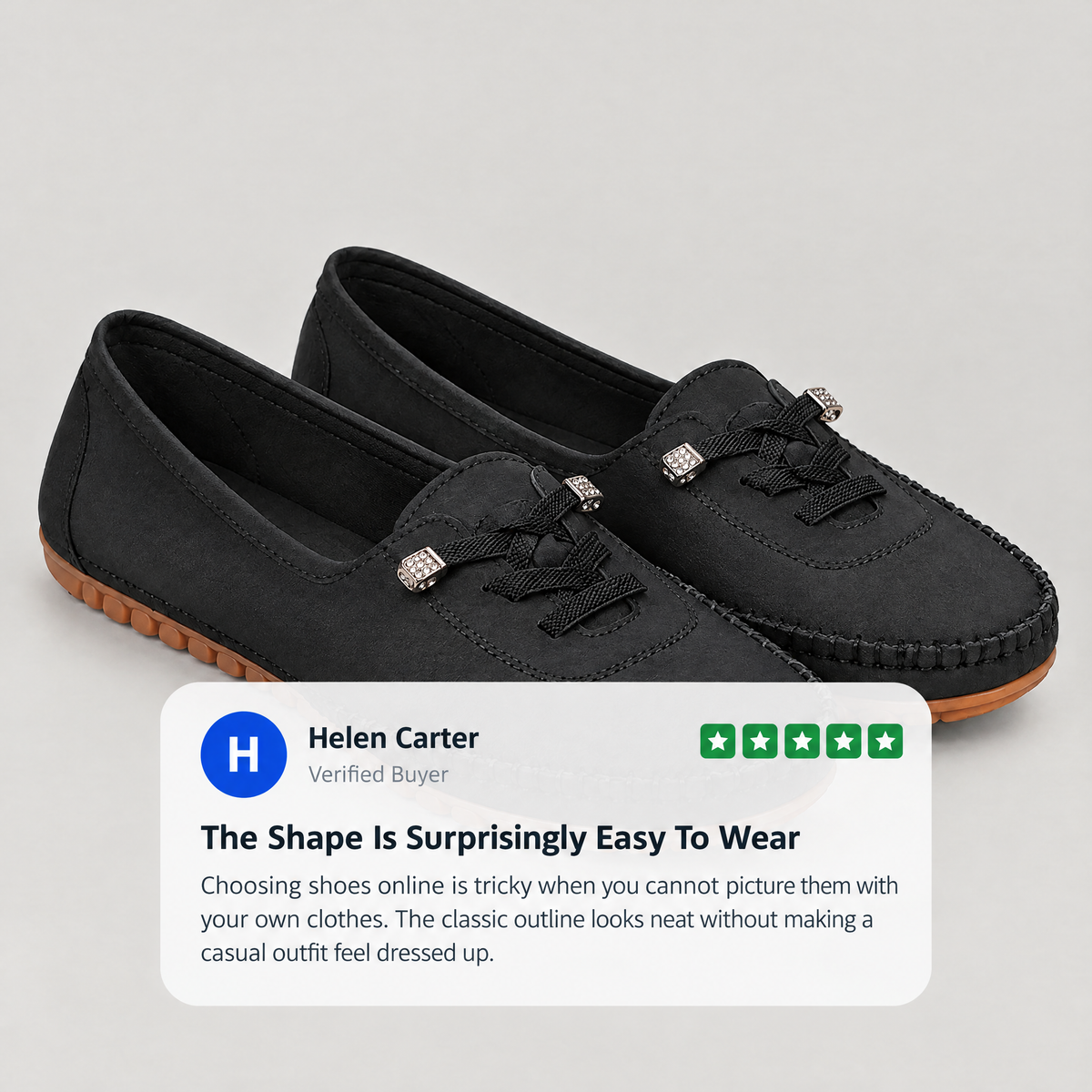 CUSHIONED MOCCASIN WALKING SHOES