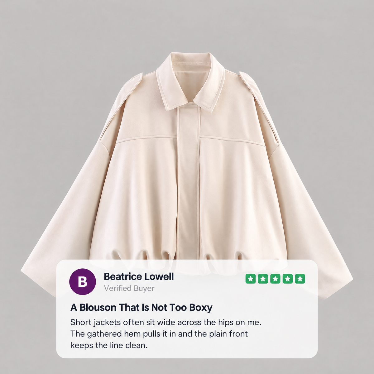 CROPPED BLOUSON SHIRT JACKET