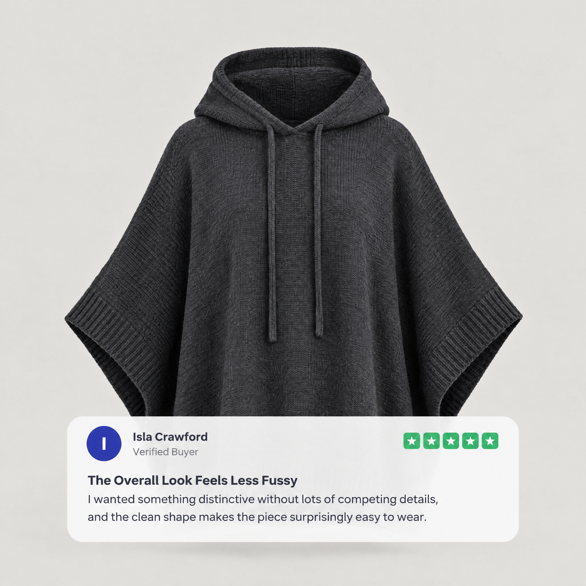 SLOUCH FIT HOODED TOP