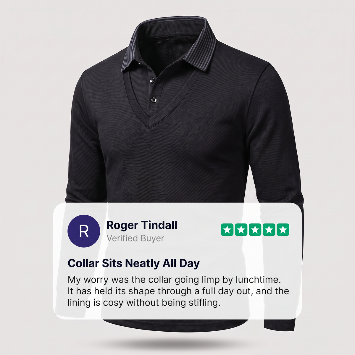 THERMAL POLO KNIT JUMPER