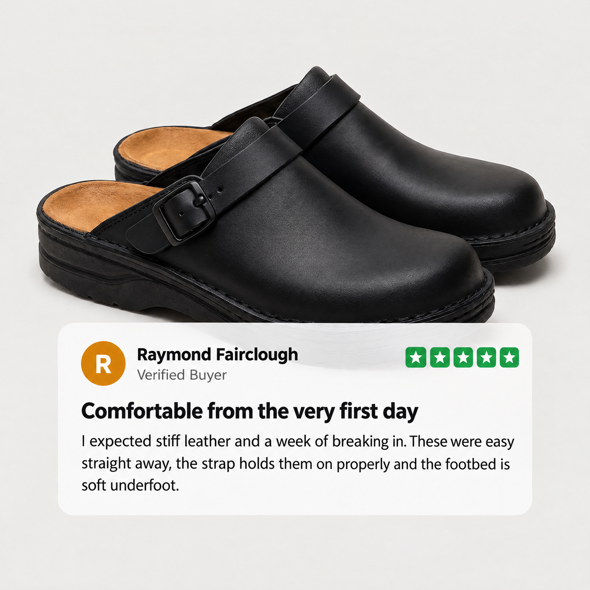 CLOSED TOE WALKING MULES