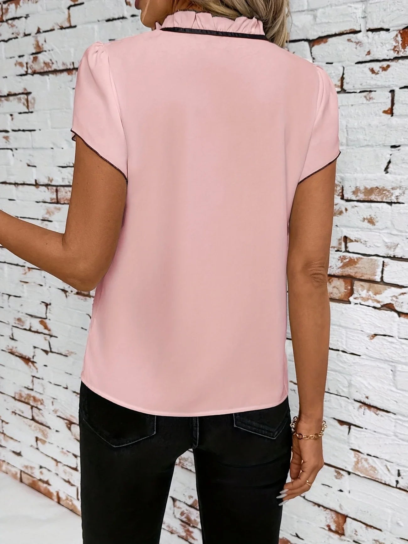 BETHANY COLOUR BLOCK SHORT SLEEVE SHIRT