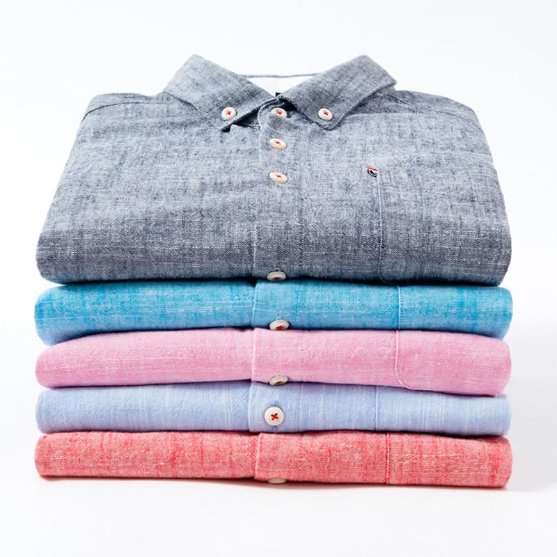 SOMERSET LINEN BUTTON-DOWN