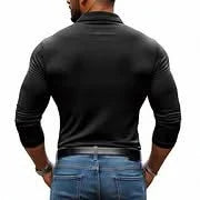 HARROWBY RIBBED LONG-SLEEVE POLO