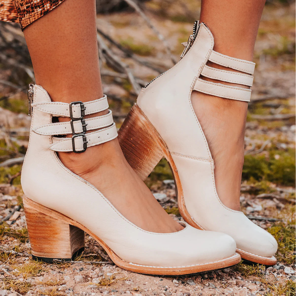 VERONA™ VINTAGE ANKLE STRAP SANDAL HEELS