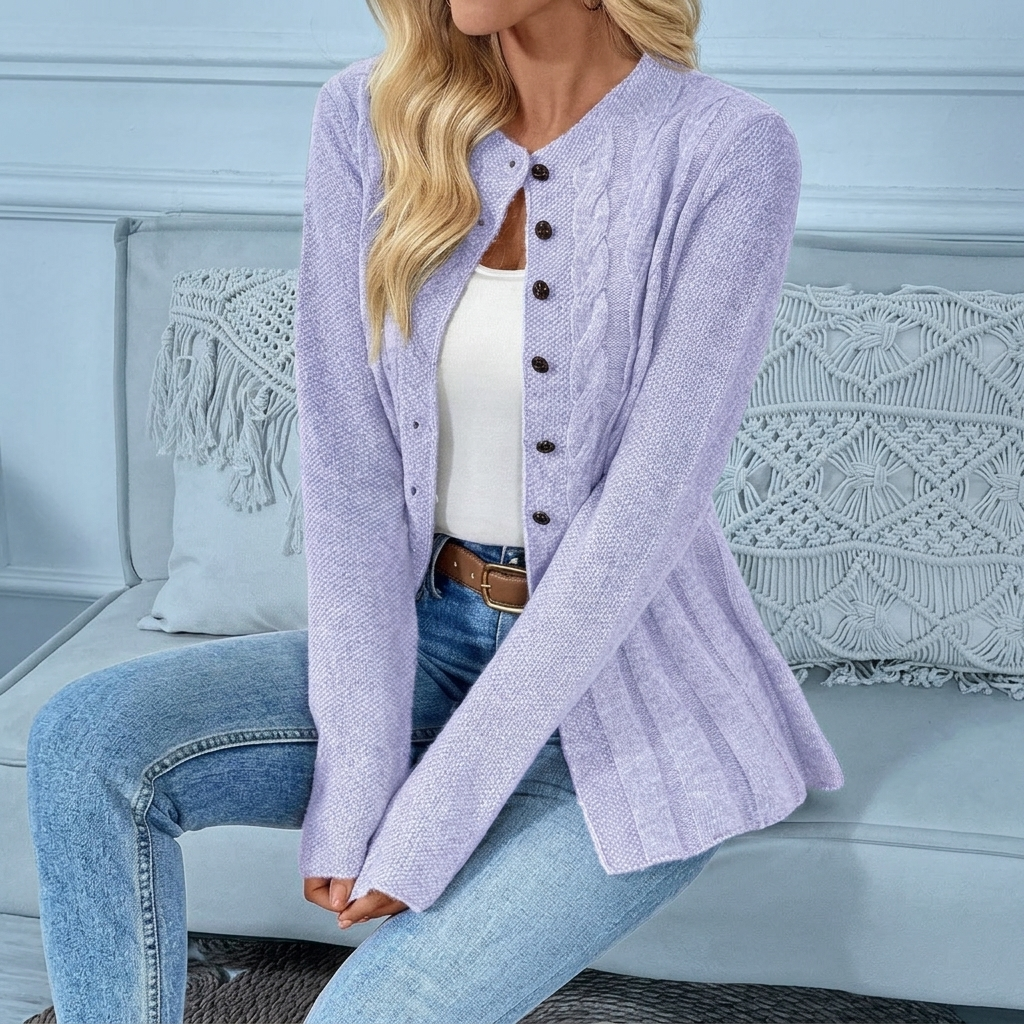 HOLLINGMERE RIBBED KNIT CARDIGAN