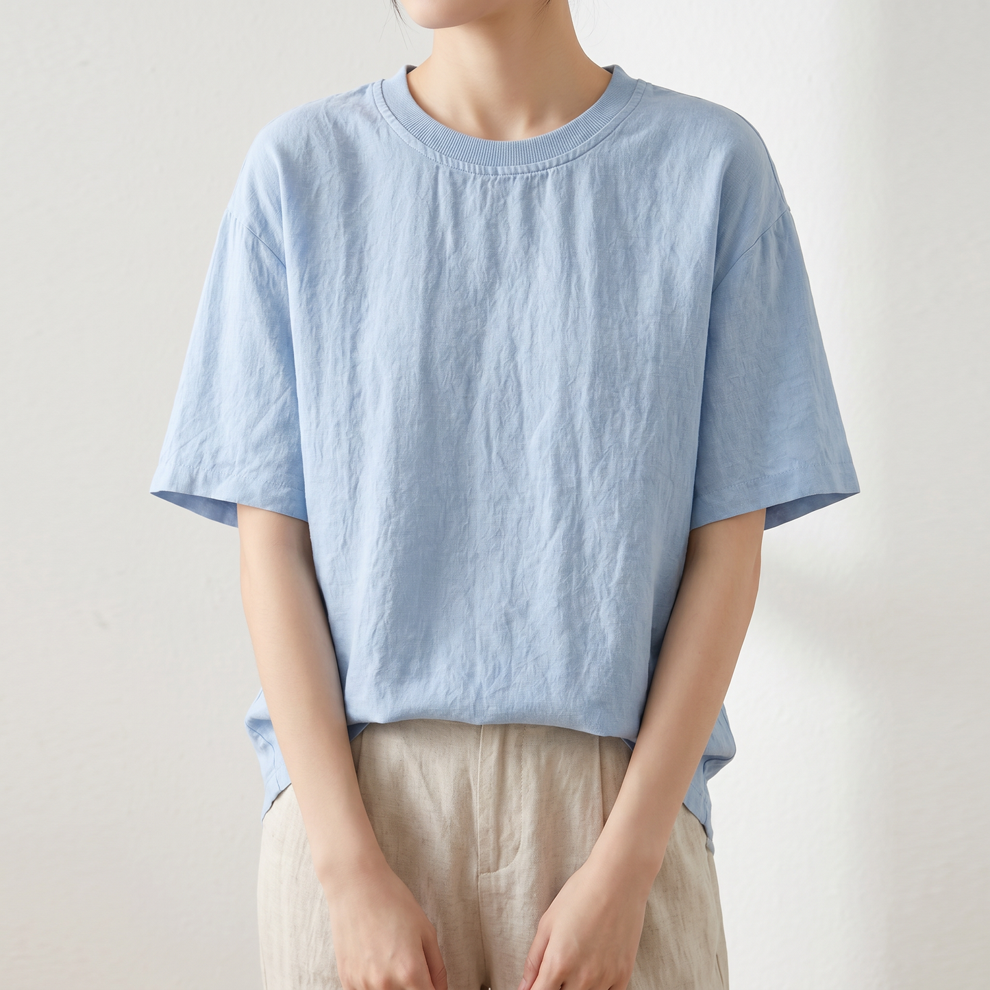 MARGARET RELAXED LINEN TEE