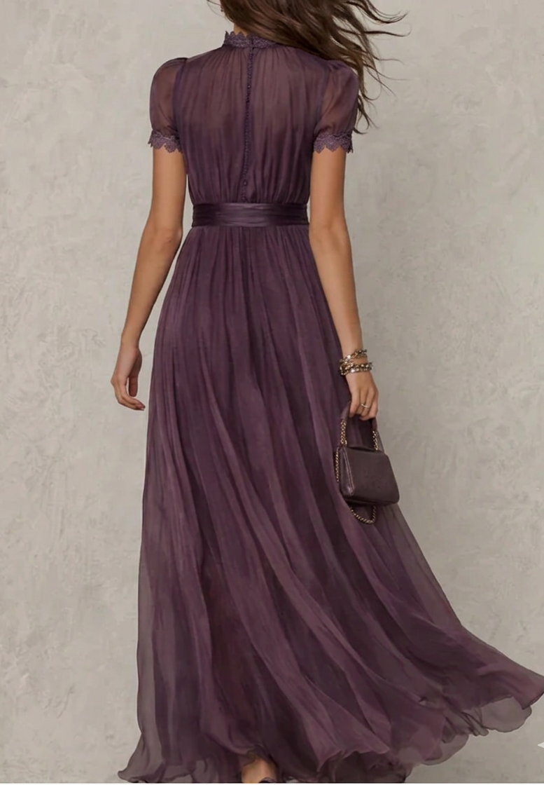 CAMELLIA LONG VINTAGE DRESS