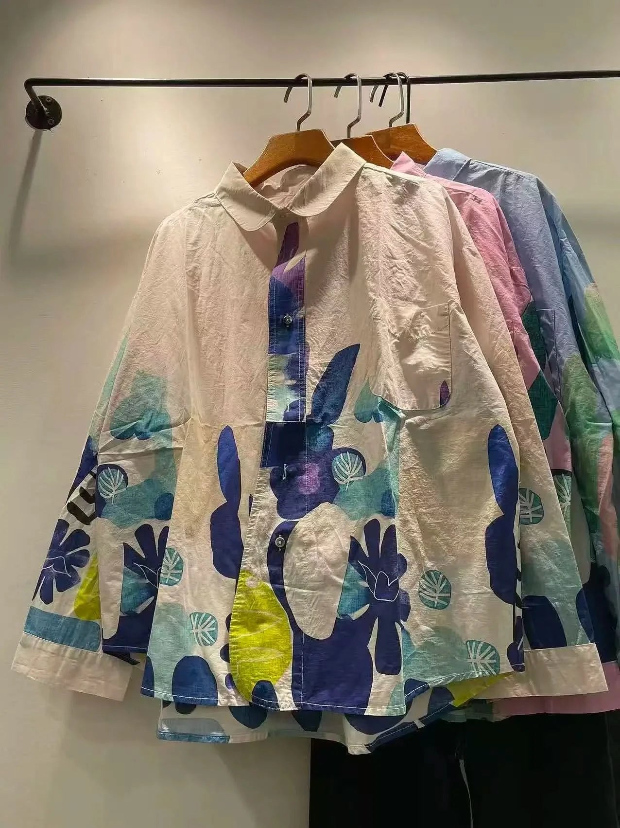 LORENA FUN PRINT OVERSIZED SHIRT