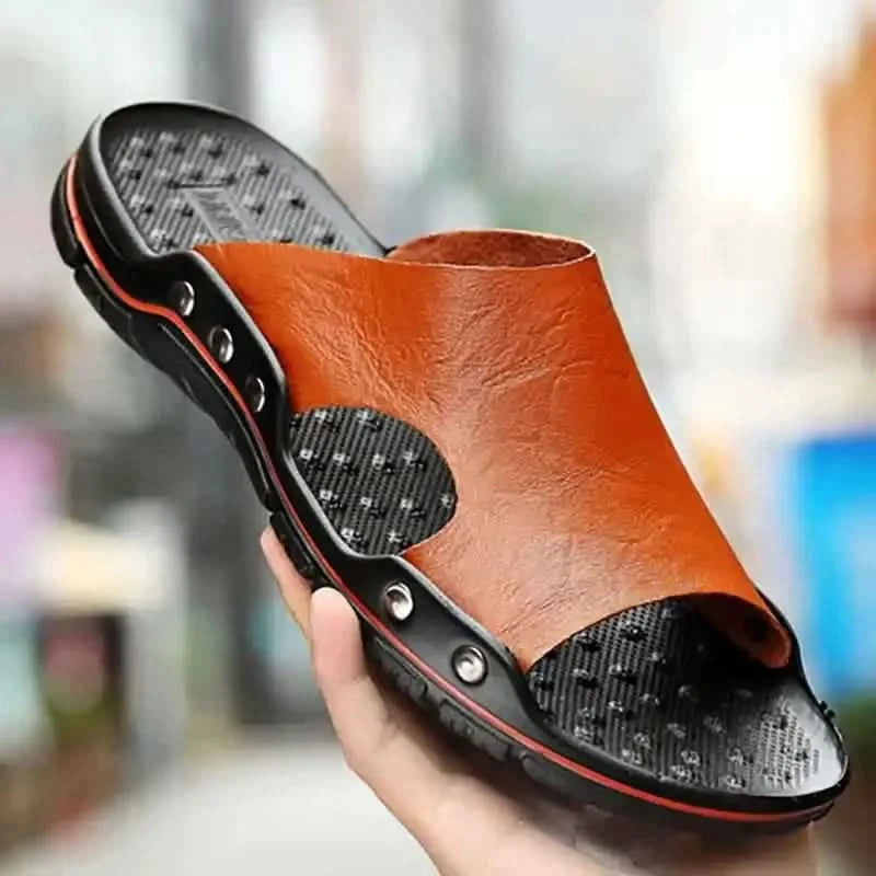 MONTEROSSO LEATHER SANDALS