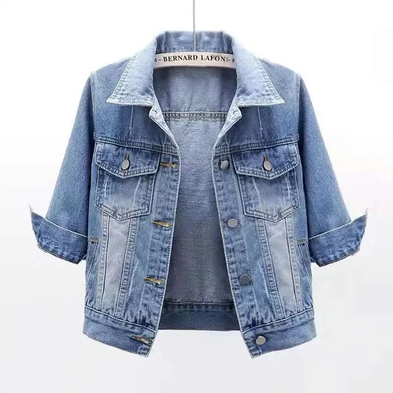 ELODIE COLOURBLOCK DENIM JACKET