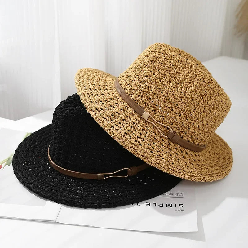RAYA BELLE WOVEN FEDORA