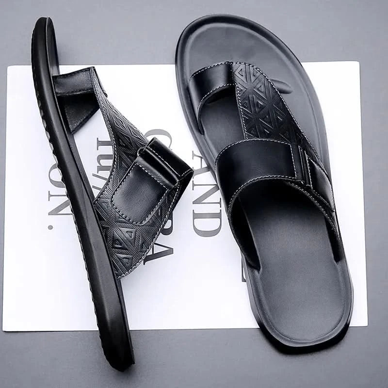 CALLEN LEATHER SANDALS