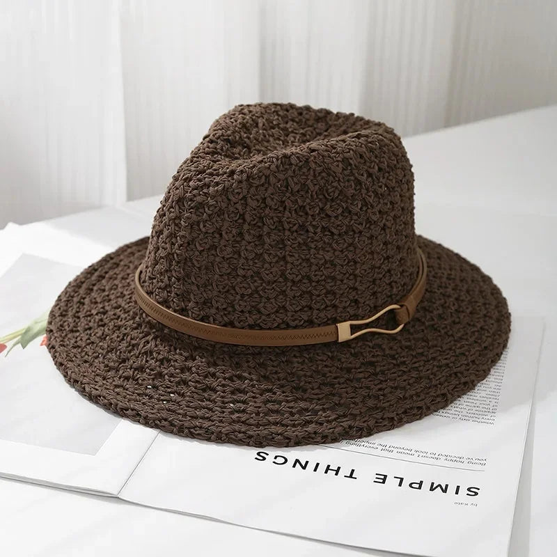 RAYA BELLE WOVEN FEDORA