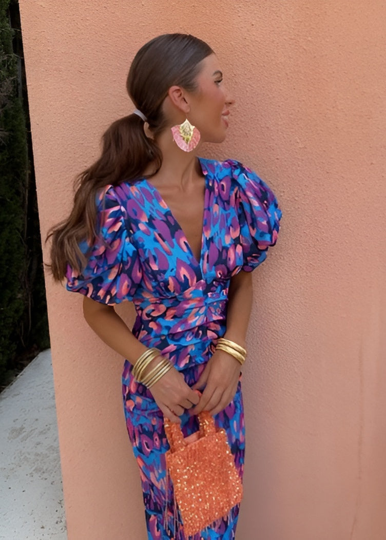 DALINE VIBRANT FIESTA DRESS