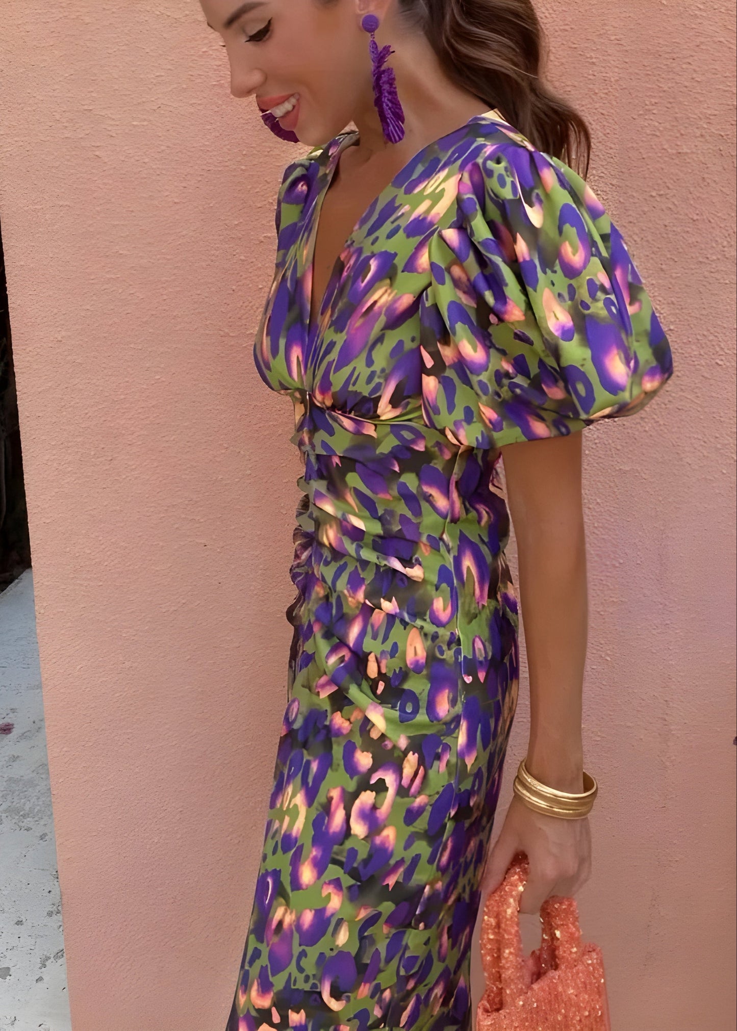 DALINE VIBRANT FIESTA DRESS