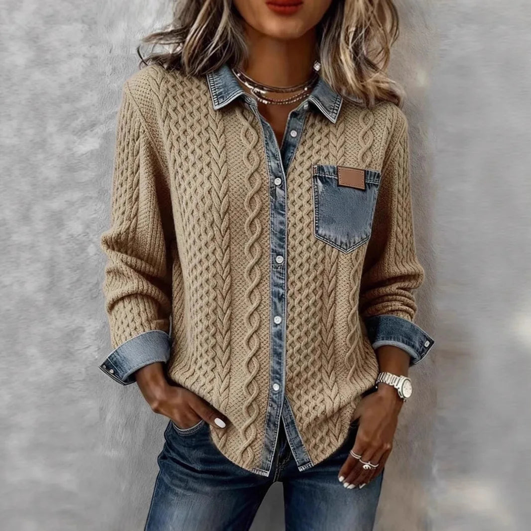 SORRELL MODERN PATCHWORK CARDIGAN