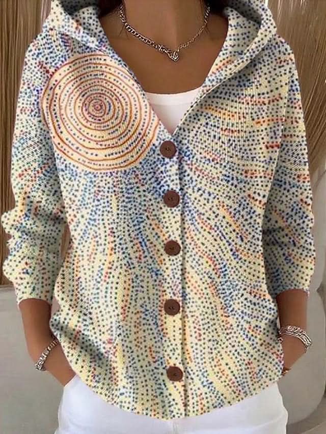 NOIRA TEXTURED ART CARDIGAN
