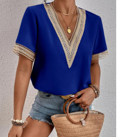 CHIFFON LACE BLOUSE
