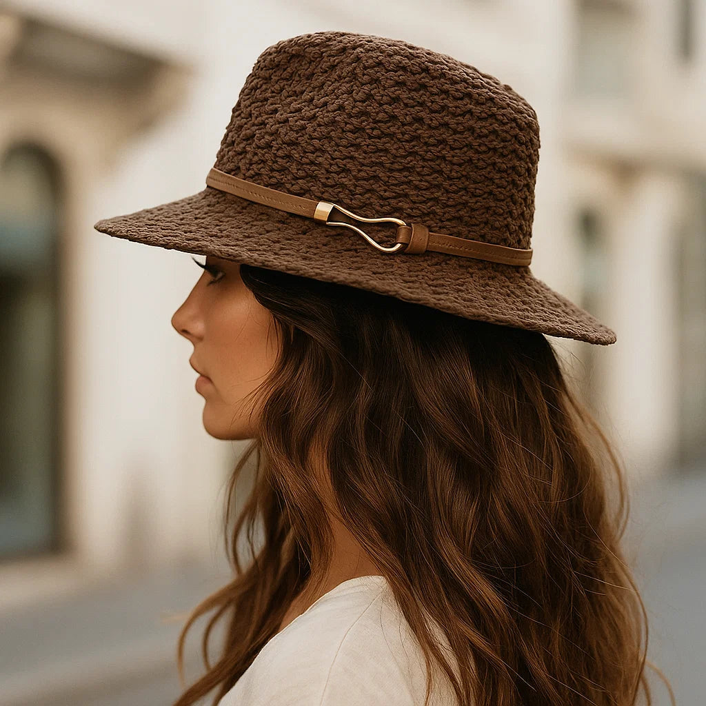 RAYA BELLE WOVEN FEDORA