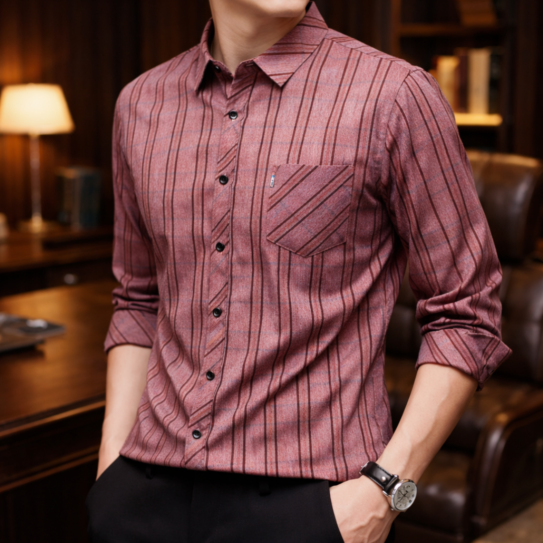 THEO PLAID BUTTON SHIRT