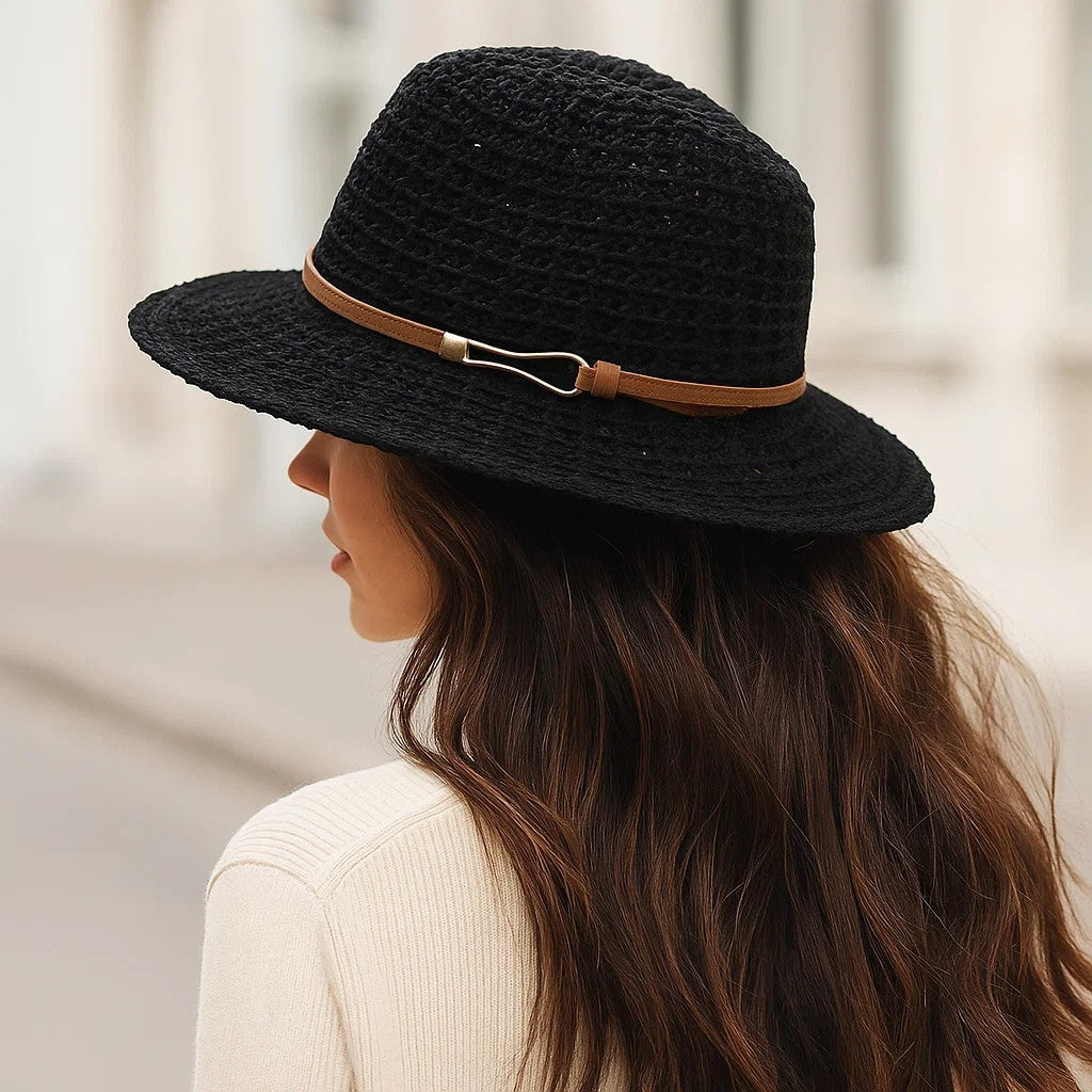 RAYA BELLE WOVEN FEDORA