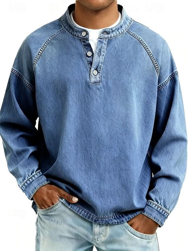 BROMLEY RELAXED HENLEY SWEATSHIRT