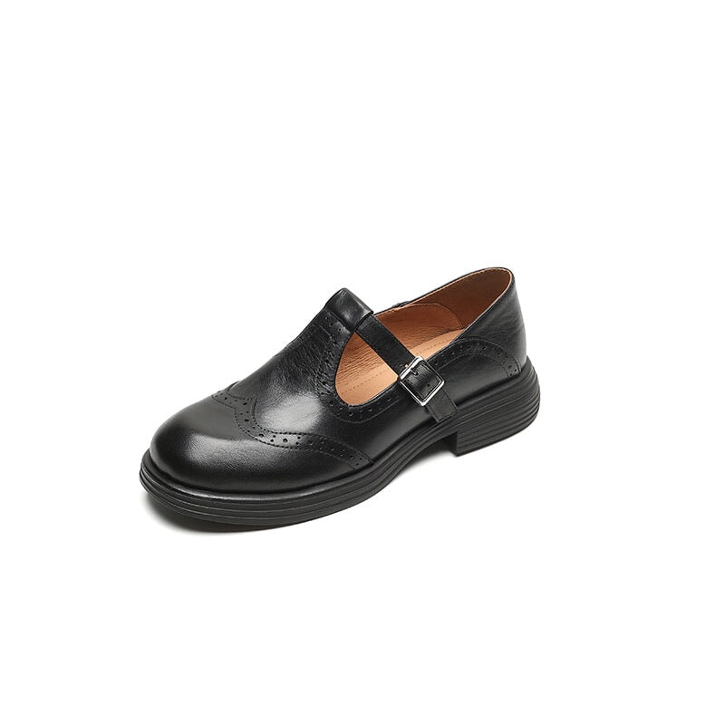 MATTEA ELEGANT LEATHER MARY JANES