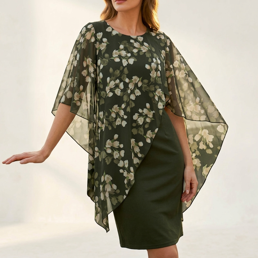 COSETTE FLORAL LAYERED DRESS SET