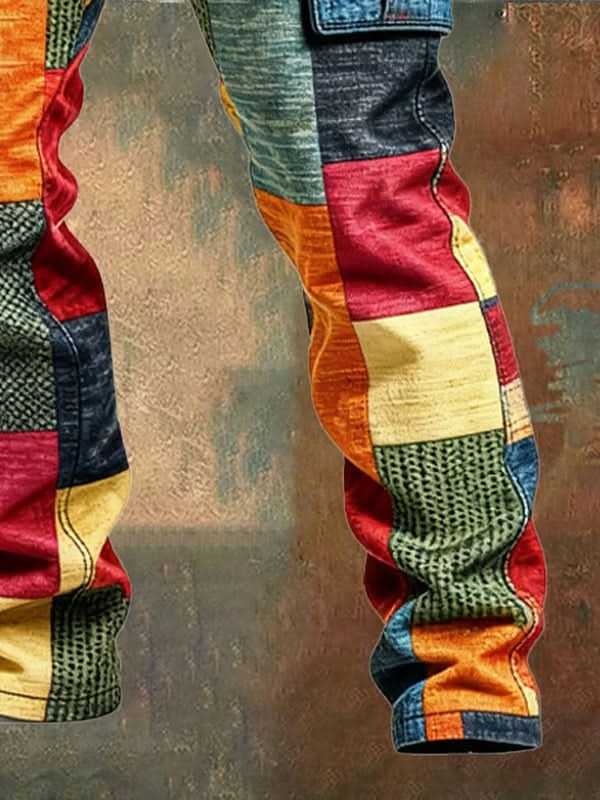 VARRON PATCHWORK UTILITY PANT