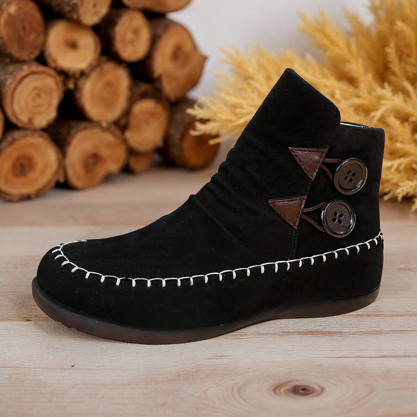 ANABELLE BUTTON BOOTS