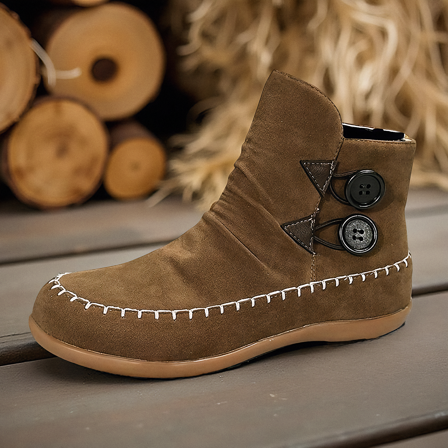 ANABELLE BUTTON BOOTS