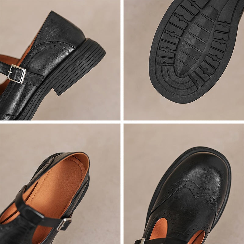 MATTEA ELEGANT LEATHER MARY JANES