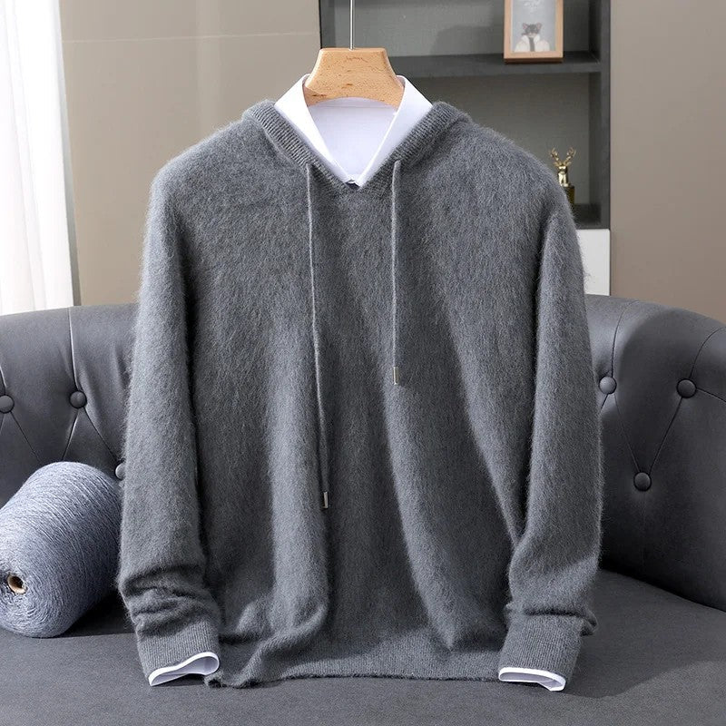 BRUSHED KNIT HOODED JUMPER