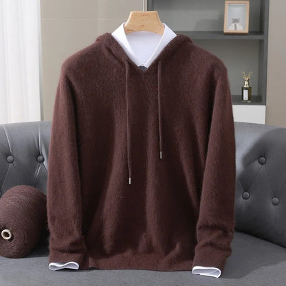 BRUSHED KNIT HOODED JUMPER