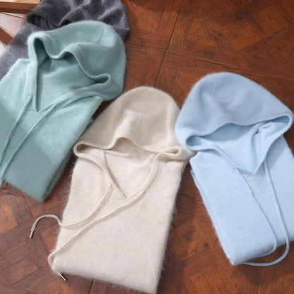 BRUSHED KNIT HOODED JUMPER