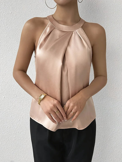CERYS ELEGANT SLEEVELESS BLOUSE
