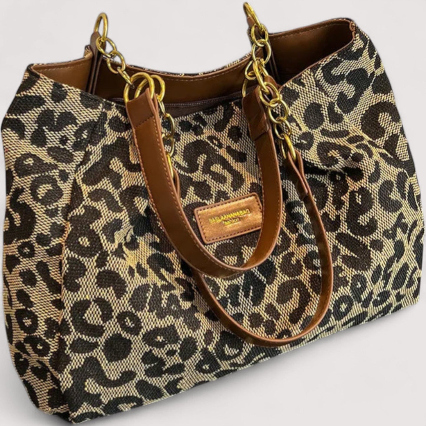 AGNES™ LEOPARD CANVAS BAG